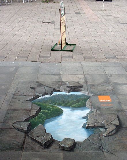 89 of the world's most mind-bending 3D chalk drawings 3d Sidewalk Art, Street Chalk Art, Illusion Kunst, Street Art Illusions, David Zinn, Chalk Artist, Pavement Art, 3d Chalk Art, New York Graffiti