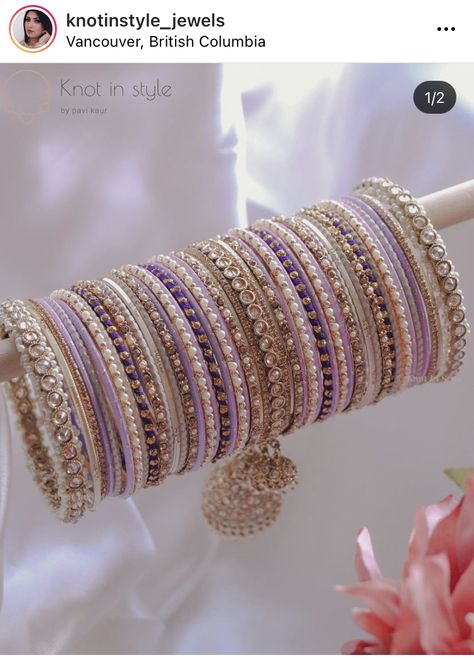 Bangle Ceremony, Wedding Jewelry Sets Bridal Jewellery, Thread Bangles Design, Colorful Bangles, Fancy Jewelry Necklace, Indian Bridal Jewelry Sets, Pretty Jewelry Necklaces, Bridal Jewellery Design, Silk Thread Bangles