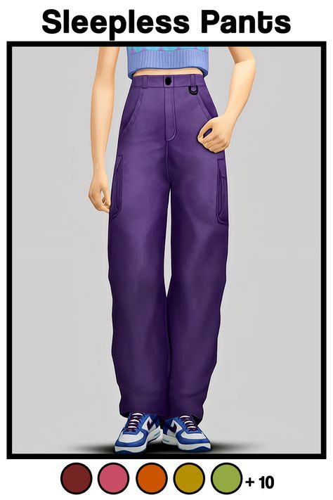 Baggy Shirt, Sims4 Clothes, Baggy Cargo Pants, Baggy Clothes, Staying Hydrated, Sims 4 Cas, Sims 4 Cc Finds, Sims 4 Clothing, Sims Mods