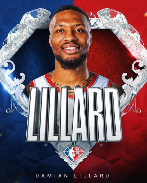 Nba 75th Anniversary, Nba Basketball Teams, Basket Nba, Damian Lillard, Portland Trail Blazers, Nba Logo, Nba Legends, Portland Trailblazers, Nba Champions