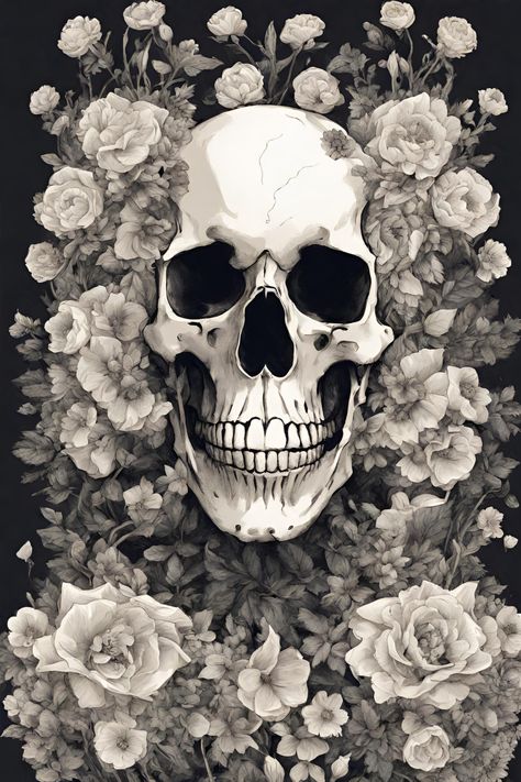 Digital art skull in the bouquet of flowers #digitalart#halloween Skulls And Flowers Photography, Bouquet Of Flowers, Halloween Art, Flowers Photography, Flowers Bouquet, Digital Art, Halloween, Flowers, Photography