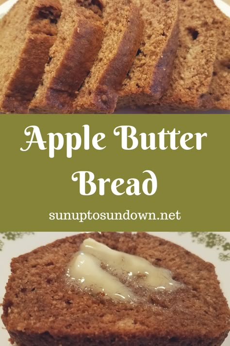 Butter Brickle Bread, Apple Butter Loaf, Harvest Bread Recipe, Apple Butter Bread Recipe, Apple Butter Bread, Syrian Bread, Breakfast Punch, Cottage Cafe, Buns Recipe Easy