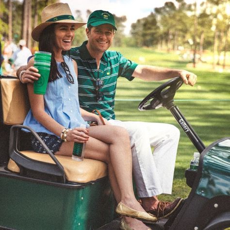 Putt.. putt… putt… (at Augusta National Golf... Golf Tournament Outfit, Country Club Outfit, Sarah Vickers, Golf Pictures, Kiel James Patrick, Classy Girls Wear Pearls, Prep Life, Augusta National Golf Club, Womens Golf Fashion