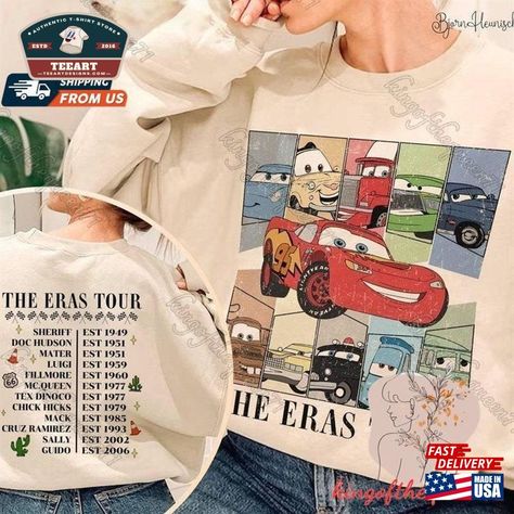 Cars Movie Eras Tour Shirt Lightning Mcqueen Sweatshirt Doc Hudson Hoodie Classic Check more at https://teeartdesigns.com/product/cars-movie-eras-tour-shirt-lightning-mcqueen-sweatshirt-doc-hudson-hoodie-classic/ Doc Hudson, Eras Tour Shirt, Cars Movie, Lightning Mcqueen, Tour Shirt, Eras Tour, Cars