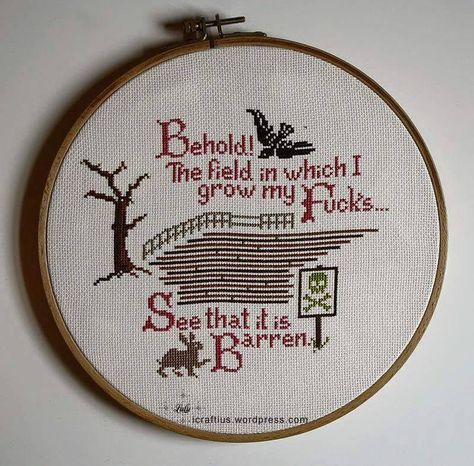 Cross Stitch Quotes, Funny Cross Stitch Patterns, Subversive Cross Stitch, Cross Stitch Funny, Stitching Art, A Cross, Embroidery Inspiration, Filet Crochet, Cross Stitch Art