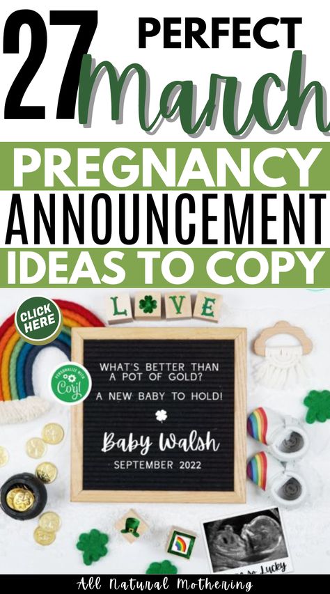 The best adorable St Patricks Day pregnancy announcement ideas for March. Whether you want ideas to copy or personalize and order this post with 27 ideas for lucky charm st. patrick's day pregnancy announcements you'll find what you want here. These festive ideas are perfect for everyone (ideas for a rainbow baby too) Team Green Pregnancy, March Due Date, March Due Date Announcement, March Baby Announcement, Big Brother Announcement St Patricks Day, Spring Pregnancy Announcement Ideas, March Pregnancy Announcement, St Pattys Day Pregnancy Reveal, Saint Patrick’s Day Pregnancy Announcement