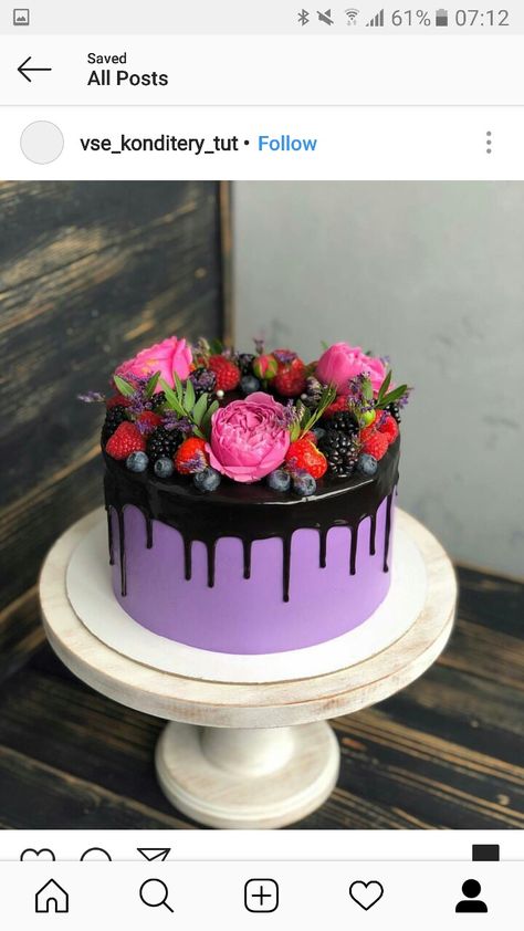 Black Cake, Pretty Birthday Cakes, Julia Child, Drip Cakes, Pretty Cakes, Cake Decoration, Decoration Ideas, Cake Decorating, Birthday Cake