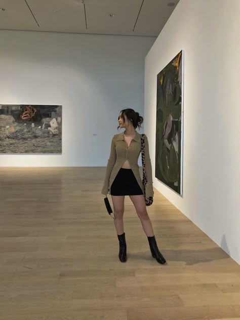 Art Museum Outfit, Art Gallery Outfit, Fall Outfits Aesthetic, Museum Outfit, Outfit Curvy, Galleria D'arte, Stylish Fall Outfits, Date Outfits, Fashion Fits