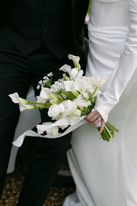 Sudeley Castle Wedding Flowers — The Petal Emporium | Naturally elegant floral design Bridal Bouquet Calla Lily, Modern White Bouquet, Bridal Bouquet Calla, Calla Lily Bouquet, Bouquet Inspiration, White Bridal Bouquet, Flower Inspiration, Wedding Flower Inspiration, Castle Wedding