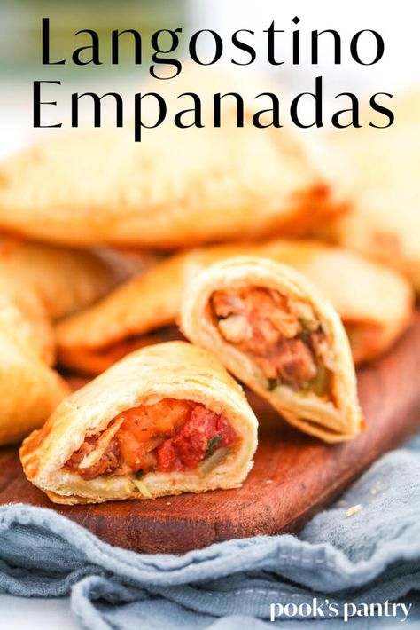 Lobster Empanadas, Shrimp Empanadas Recipe, Gluten Free Beignets, Langostino Recipes, Empanada Recipes, Baked Empanadas, Pantry Recipe, Empanada Recipe, Empanadas Recipe