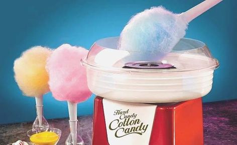 Cotton Candy Maker, Candy Maker, Popcorn Makers, Candy Stand, Sugar Free Candy, Candy Floss, Clean Cotton, Candy Making, Home Party