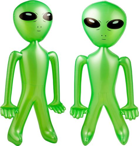 ALIAN INFLATE 2 PACK 
JUMBO GIANT SIZE
HIGH-QUALITY VINYL
AWESOME PARTY FUN DECOR
TOP-CHOICE! SATISFACTION GUARANTEED Alien Theme Party, Alien Alien, Green Alien, Game Prizes, Portable Speaker, Theme Party, Party Themes, Toys Games, Party Favors