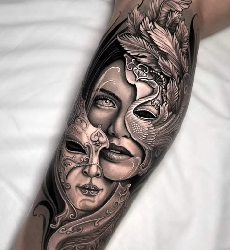 Female God Tattoo, Mandala Shading Tattoo, Athena Goddess Tattoo, Woman Face Tattoo, Greek Goddess Tattoo, Aphrodite Tattoo, Pegasus Tattoo, Athena Tattoo, Female Warrior Tattoo