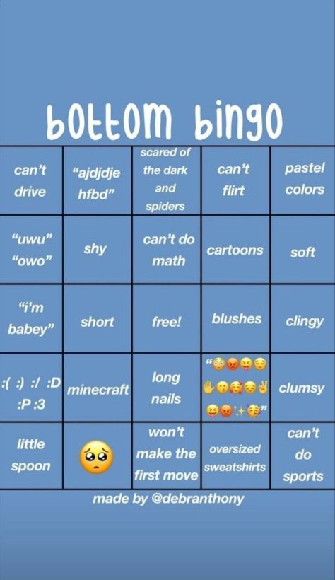 Bottom Bingo Template, Lgbtq Templates, Lgbtq Bingo, Bingo Chart, Random Bingo, Templates Questions, Fill The Jars Template, Tiktok Templates, Ig Games