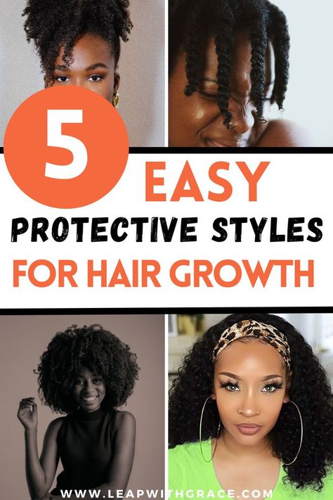 these protective styles will help you grow your hair faster, grow longer hair faster, grow hair thicker, grow hair thicker and faster, grow hairline back, grow edges back Grow Hairline Back, Grow Hairline, Protective Styles For Hair Growth, Grow Hair Thicker, Styles For Hair, Easy Protective Styles, Grow Edges, Growing Long Hair Faster, Growing Out Hair