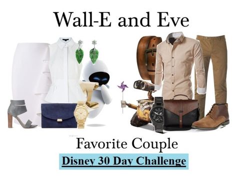 "Wall-E and Eve/3-27-16" by megan-vanwinkle ❤ liked on Polyvore featuring Disney, Moschino, Mansur Gavriel, Alexander Wang, Bling Jewelry, Michael Kors, Splendid, Ted Baker, Uniqlo and River Island Walle Disneybound, Eve Disneybound, Wall E And Eve, Disneybound Outfits, Wall E Eve, Fantasy Outfits, Disney Bound Outfits, Disney Fashion, Wall E