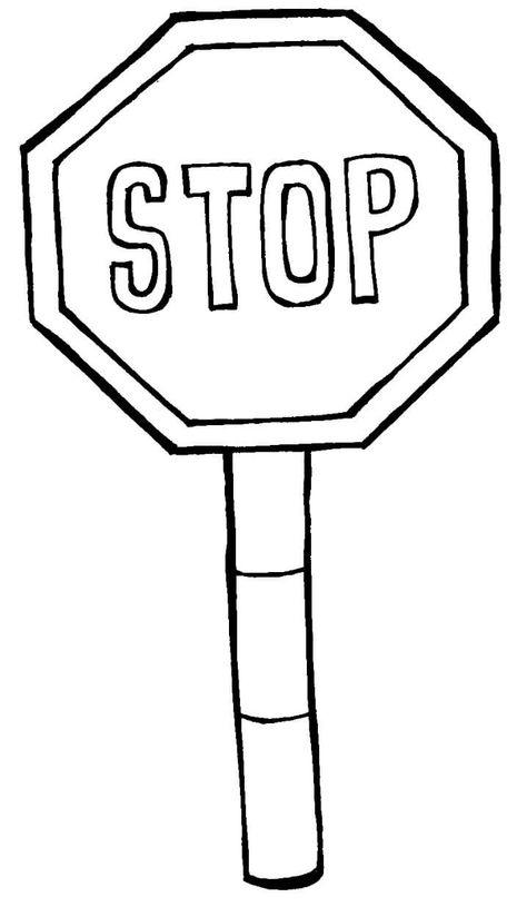 Stop Sign Coloring Page, Road Signs Drawing, Road Safety Signs, Transportation Preschool, Coloring Pages Inspirational, Sign Image, Stop Sign, Traffic Signs, Road Safety