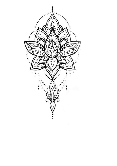 Back Of Neck Tattoos, Bum Tattoo Women, Lotus Mandala Design, Tat Placement, Lotus Mandala Tattoo, Tattoo 2022, Bum Tattoo, Lotus Flower Mandala, Lotus Tattoo Design