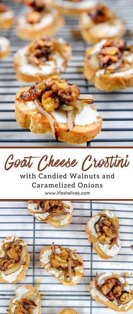 Onion Appetizers, Crostini Recipe, Cheese Crostini, Goat Cheese Crostini, Crostini Appetizers, Crostini Recipes, Mom Recipes, Goat Cheese Recipes, Magnolia Table