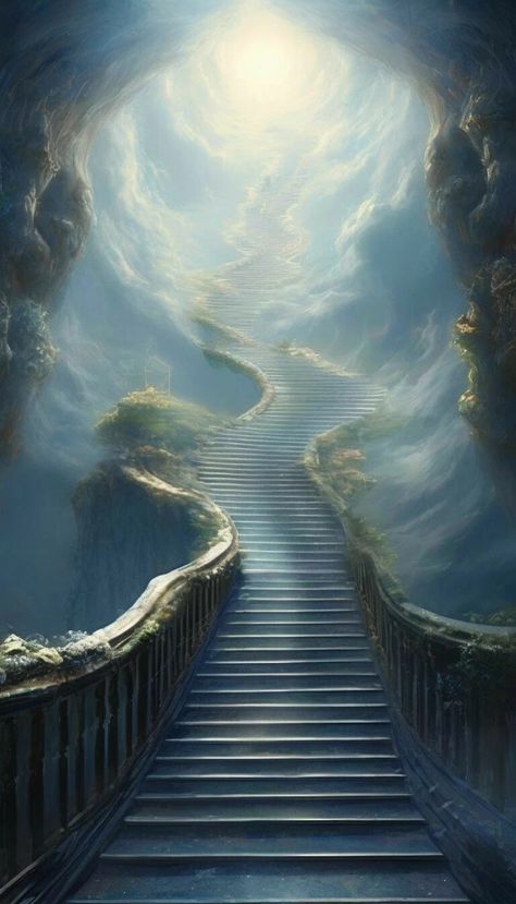 лестница, лестница в небо, лестница в рай, stairs, stairs to heaven, stairs to heaven Stair To Heaven, Heaven Stairs, Stairways To Heaven, Staircase To Heaven, Heaven Landscape, Biblical Pictures, Heaven Painting, Stairs To Heaven, Jacobs Ladder