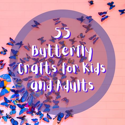 Diy Butterflies Crafts How To Make, Easy Butterfly Crafts For Kids, Butterfly Crafts For Adults, Butterfly Craft Ideas, Craft Butterflies, Diy Butterfly Decorations, Butterfly Art And Craft, How To Make Butterfly, Butterfly Project