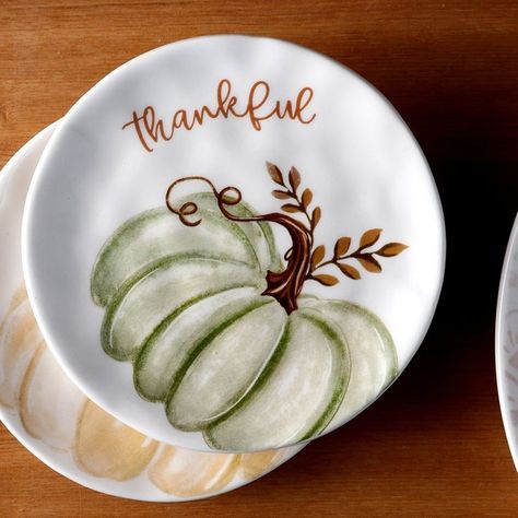 watercolor thankful ceramic pumpkin plates Pumpkin Plates, Whale Wall Art, Ceramic Pumpkin, Hand Built Pottery, Painted Plates, Christmas Plates, Autumn Painting, Thanksgiving Crafts, Pumpkin Design