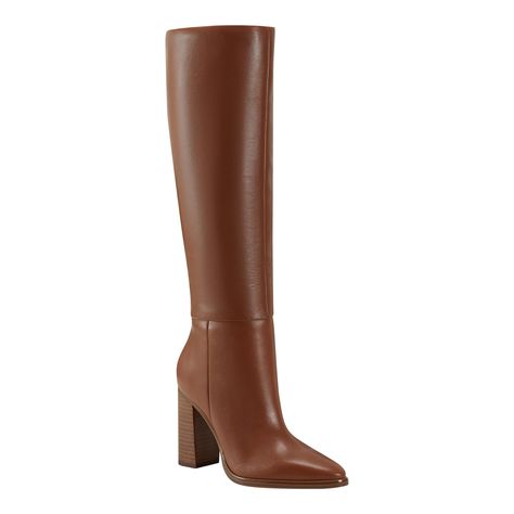 PRICES MAY VARY. The Marc Fisher LTD Lannie dress boot is a must-have staple in your wardrobe! The Lannie features a sleek silhouette, high block heel and stylish pointy toe. Perfect for any occasion! Marc Fisher LTD is casual luxe footwear in coveted silhouettes and rich materials to wear on repeat. Pointy Toe ; Zipper Closure Leather Upper 3.39" heel height Fall Booties With Dress, Fall Boot Trend, Brown Tall Boots, Knee High Boots Dress, Brown Heeled Boots, Night Mask, Brown Knee High Boots, Tall Brown Boots, November 1st