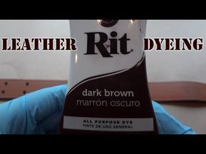 Dyeing leather with Rit dye is a simple process. Rit dye is readily available in craft stores and online. Many videos show Rit dye being used on clothes, but... Leather Dye Diy, Diy Dye, Leather Tutorial, Rit Dye, Leather Wallet Pattern, Jewelry Box Diy, Fabric Collage, Botanical Dyeing, Leather Dye