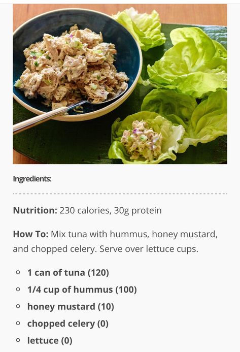 Tuna Hummus, Tuna Lettuce Wraps, Tuna Wrap, Chickpea Hummus, Hummus Wrap, 21 Day Fix Meals, Eat Smart, Low Cal, Lettuce Wraps