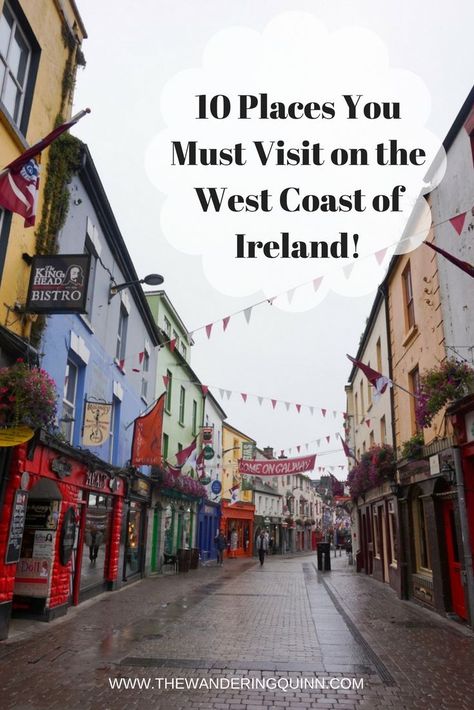 10 Places You Must Visit on the West Coast of Ireland. There is so much to do on the West Coast of Ireland from cities, to villages, to the countryside and the dramatic coastline, here are my suggestions on what to do and where to go on the West Coast of Ireland! #discoverireland #ireland #irelandroadtrip #westcoastofireland Ireland Hotels, Coast Of Ireland, Ireland Road Trip, West Coast Of Ireland, Greece Travel Guide, Ireland Vacation, Solo Female Travel, Ireland Travel, Culture Travel