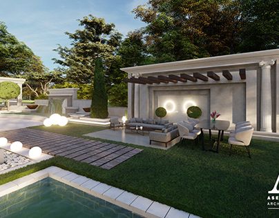 Check out new work on my @Behance profile: "Villa garden design (new classic style )" http://be.net/gallery/113687573/Villa-garden-design-%28new-classic-style-%29 Classic Yard Design, Neo Classic Landscape Design, Classic Villa Landscape Design, Villa Garden Design, Classic Pergola, Dubai Landscape, Rooftop Landscape, Neo Classic Villa, Ideas Para Patios