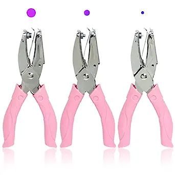 Amazon.com : CheeMuii 3 Pieces Metal Handheld Paper Punch Single-Hole Tag Punch Set with Plastic Handle for Circle Holes for DIY Craft Tag : Arts, Crafts & Sewing Scrapbooking Tools, Hole Puncher, Hole Punches, Small Circle, Paper Punch, Crafting Paper, Amazon Art, Scrapbook Paper Crafts, Scrapbook Crafts