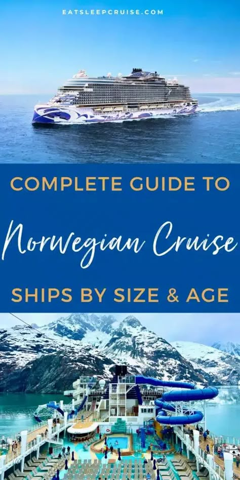 Guide to Norwegian Cruise Line Ships By Age (2024)  Our comprehensive guide to Norwegian Cruise Line ships by age and class will help you decide which ship is best for your next vacation.  Norwegian Cruise Line, Cruise Ships, Cruise Tips Cruise Checklist, Norwegian Sky, Cruise Secrets, Pride Of America, Honeymoon Cruise, Cruise Essentials, Packing List For Cruise, Cruise Excursions, Packing For A Cruise