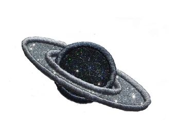 Senior Jackets Patches, Planet Sketch, Space Patch, Senior Jackets, Saturn Planet, Wallpaper Hp, Diy Jar Crafts, Patches Jacket, Glitter Vinyl