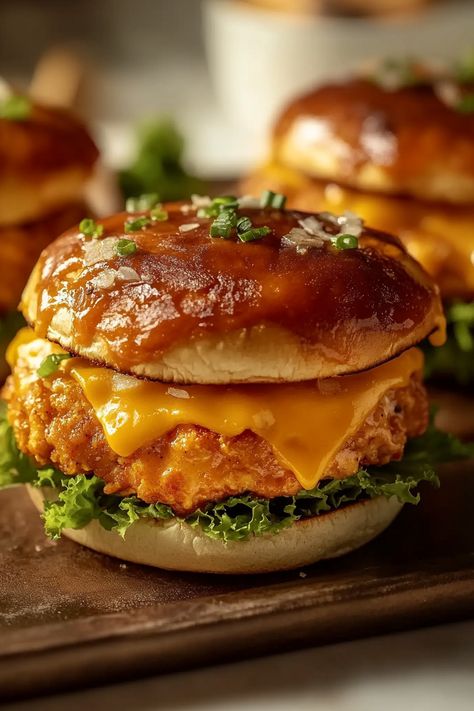 Cheddar Ranch Chicken Burgers Chicken Burger Ideas, Cheddar Ranch Chicken, Chicken Burger Recipe, Ranch Burgers, Recipes Sandwiches, Smash Burger Recipe, Zesty Ranch, Crispy Chicken Burgers, Creamy Ranch Dressing