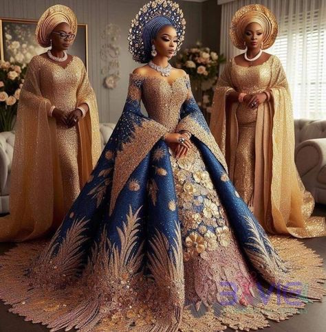 African Inspired Wedding Dress, African Royalty Dresses, African Queen Dress, African Royalty Fashion, Traditional African Wedding Dress, African Princess Dress, African Couture, African Traditional Wedding Dress, African Princess