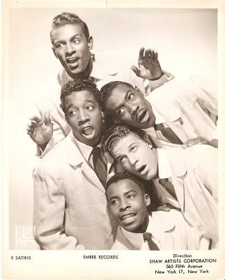 Five satins photos | ... FIVE SATINS: Popular Rhythm & Blues Do-wop Group of the 1950s., Five Black Music Artists, Singing Groups, Still Of The Night, American Bandstand, Soul Artists, 60s Music, Old School Music, Oldies Music, Smooth Jazz