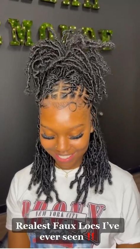 Hairstyle Ideas For Short Hair, Hair Styles Ideas, Short Locs, Twisted Hair, Ideas For Short Hair, Short Locs Hairstyles, Faux Locs Hairstyles, Dreadlock Styles, Dreads Styles