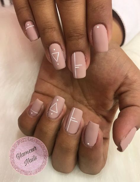 Short Nail Manicure, Boho Nails, Minimal Nails Art, Wow Nails, Nails Matte, Hello Nails, Nails Nude, Subtle Nails, Minimal Nails