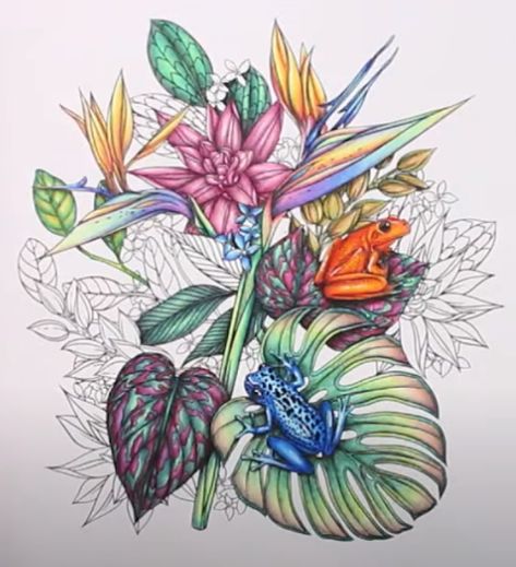 Emily Illustrator - Flowerscape ~ Maggie Enterrios ~ Kalour Colored Pencils Emily Illustrator, Maggie Enterrios, 2023 Color, Color Illustration, Colour Inspiration, Colouring Pages, Color Inspiration, A Color, Colored Pencils