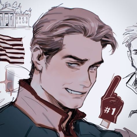 Homelander Fanart Anime, The Boys Fanart Homelander, Homelander Artwork, Homelander X Starlight, Homelander Sketch, Soldier Boy Fanart, Female Homelander, Homelander Drawing, Homelander Pfp