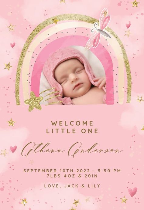 Baby Photos Ideas, Birth Announcement Design, Baby Name Reveal, Announcement Design, Cradle Ceremony, Baby Name Announcement, Name Announcement, Birth Announcement Template, Baby Welcome