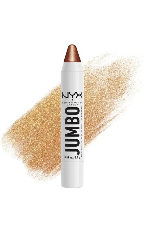 NYX PROFESSIONAL MAKEUP, Jumbo Multi-Use Face Stick, Highlighter, Pearl Finish, Vegan Formula - Flan Stick Highlighter, Care Hair, Nyx Professional Makeup, Flan, Professional Makeup, Makeup Products, Nyx, Highlighter, Beauty Tools