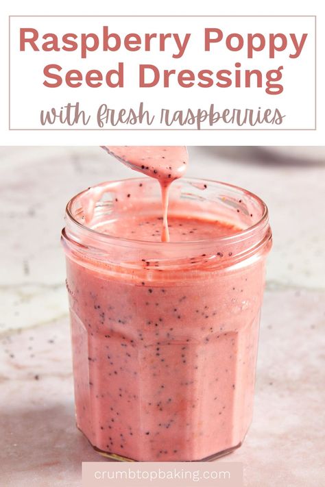 Raspberry Poppy Seed Dressing, Cranberry Poppyseed Dressing, Raspberry Poppyseed Dressing, Sweet Poppy Seed Dressing, Healthy Poppyseed Dressing, Poppyseed Recipes, Raspberry Salad Dressing, Poppy Seed Dressing Recipe, Strawberry Kale Salad