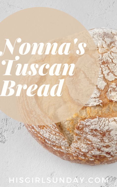 Tuscan Bread, Tuscan Bread Recipe, Biga Bread Recipe, Italian Bread No Yeast, Rustic Italian Bread Recipe, Nonna Pia Bread Recipe, Italian Semolina Bread Recipe, The Modern Nonna Bread, Pane Turano Bread Recipe