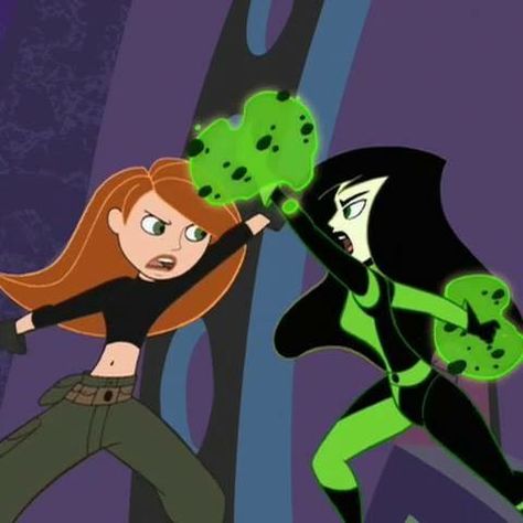 Kim Possible vs. Shego Cartoon Network Viejo, Old Cartoon Network, Old Cartoon Shows, Cartoons Dp, Cartoon Network Shows, Duo Halloween Costumes, Kim Possible, Old Disney, Fantasias Halloween