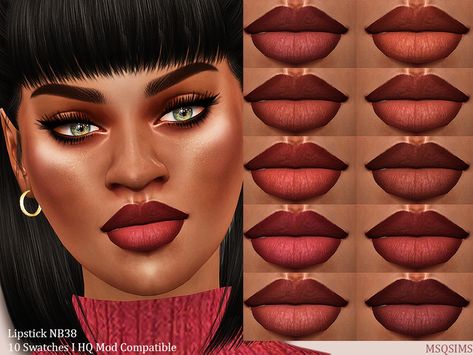 MSQSIMS' Lipstick NB38  | sims 4 cc custom content makeup #ts4cc Sims 4 Red Lipstick, Sims 4 Cc Bratz Makeup, Sims 4cc Lips, Sims 4 Custom Content Lips, Sims 4 Cc Make Up Lipsticks, Sims 4 Cc Lips Gloss, Sims 4 Cc Makeup Free Downloads, Sims 4 Cc Eyemakeup, Sims 4 Cc Lipstick Matte