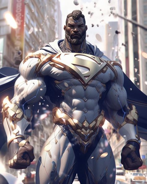 Superman Hulk, Superman Images, African Superhero, Black Superman, Superman 2, Black Superheroes, Superman Wallpaper, Batman Armor, Marvel And Dc Characters