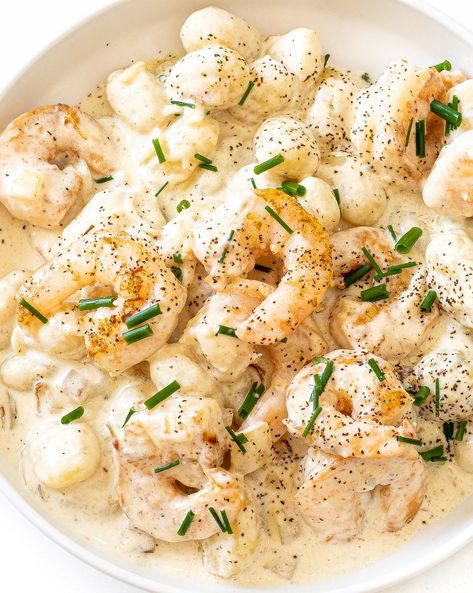 Gorgonzola Gnocchi With Shrimp - Chef Savvy Gnocchi With Gorgonzola Cream Sauce, Gnocchi With Shrimp, Gorgonzola Gnocchi, Gorgonzola Cream Sauce, Chef Savvy, Cream Sauce, Gnocchi, Chef, Sauce