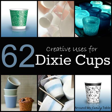 62 Creative Uses for Dixie Cups from crafts to recipes to learning games.  Great ideas! Dixie Cup Crafts, Diy Kitchen Gifts, Dixie Cups, Cup Crafts, Family Table, To Infinity And Beyond, Crafty Diy, Easy Diy Crafts, Diy Crafts For Kids